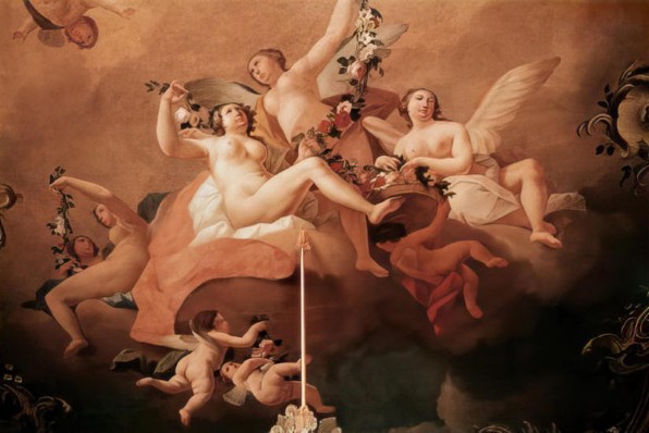 Interior ceiling, Rundāle Palace, Latvia